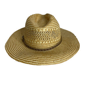 Vintage Stetson Gambler Style Rush Straw Outdoor Sun Hat